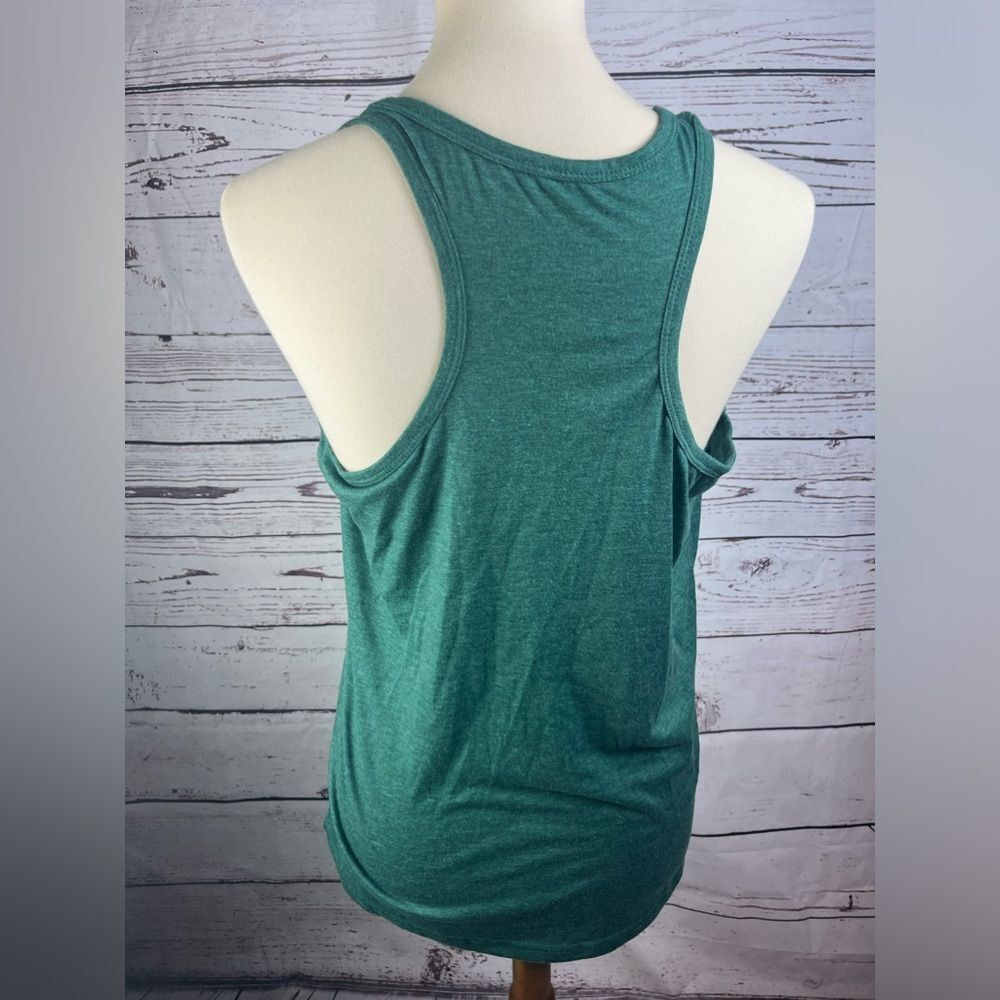 Women’s Green Racerback Tank Top - Picture 4 of 7